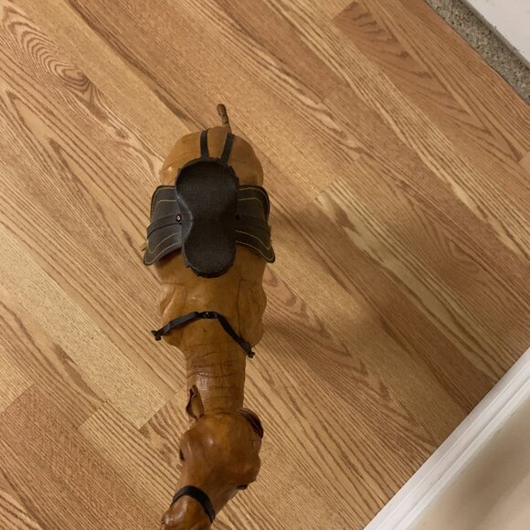 3 Moroccan Handcrafted Leather Camel Set Small Medium and Large - Picture 8 of 10